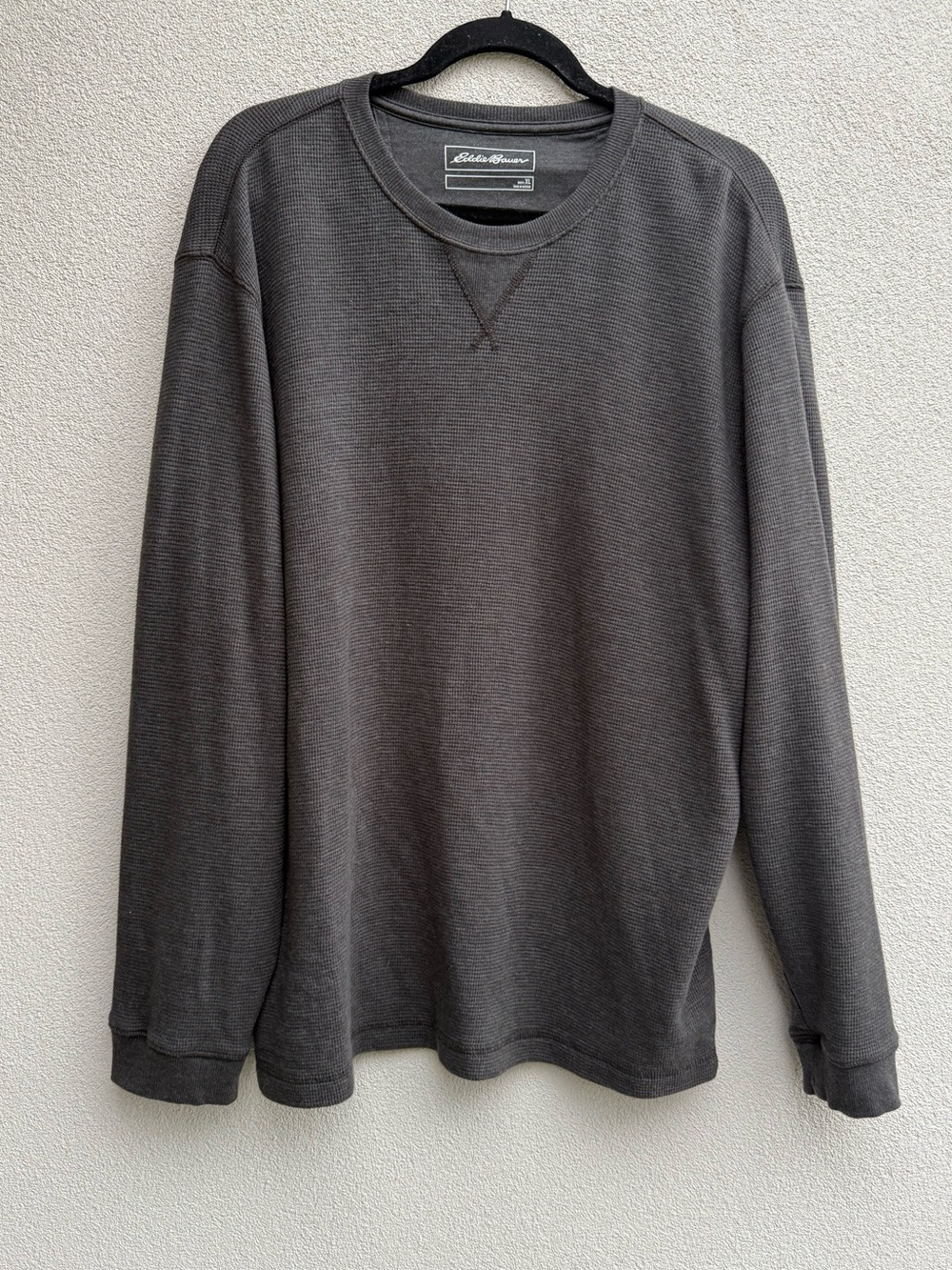 Eddie Bauer Lounge Dark gray Thermal Longsleeve Top Shirt Size XL